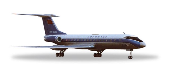 Aeroflot Tupolev TU-134A "Bluebird" colors Reg# CCCP-65667 Herpa 529938 Scale 1:500