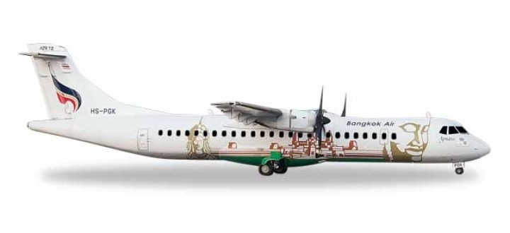 Bangkok Airways ATR 72-500 Reg# HS-PGK Die-Cast Herpa 559164 Scale 1:200 