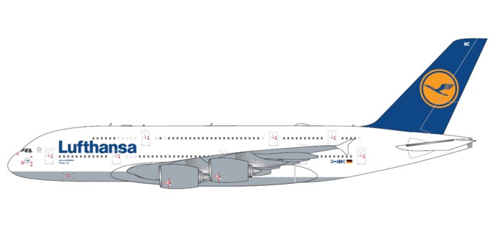 Avion Airbus A380-800 De Emirates Escala 1:400 Gemini Jets - $ 1,340.00