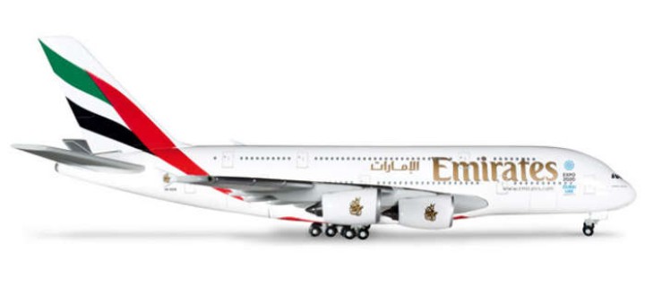 Emirates A380 Reg# A6-EEB Expo 2020 HE514521-002  1:500 Scale
