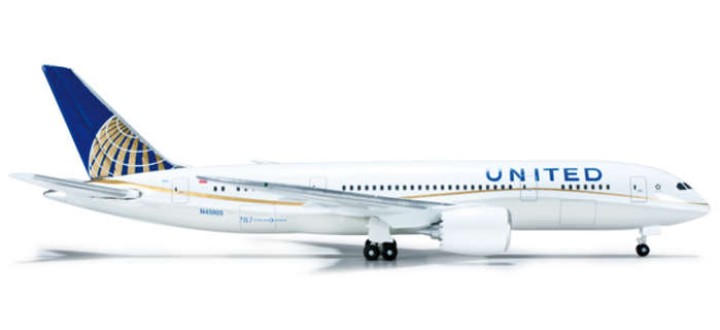 United 787-8 Reg# N45905, 523837-001, 1:500