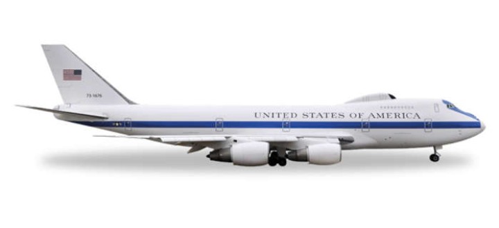 USAF Advanced Airborne Command Post 747-200 Reg# 73-1676 Herpa Wings 529266 Scale 1:500