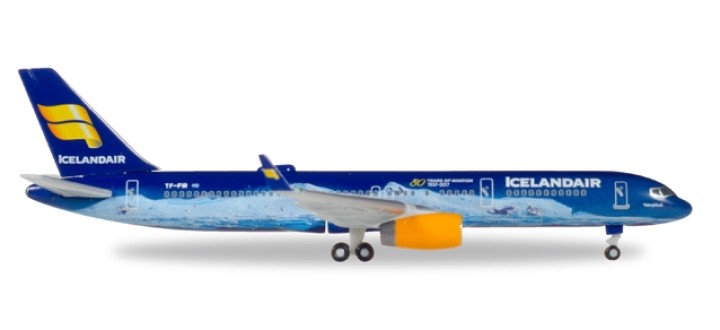 1/200 Herpa snapfit Icelandair b757-200 80 Years of Aviation 611848 23.67 cm 
