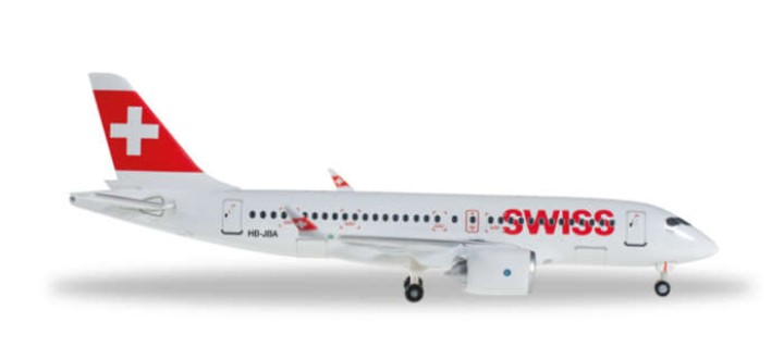 Swiss International Air Lines Bombardier CS100 Herpa 562522-001 Scale 1:400
