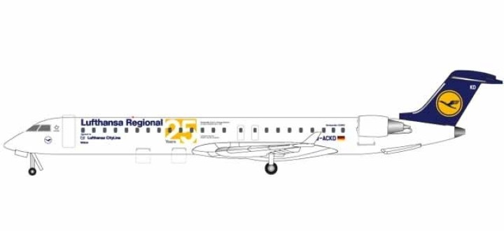 Herpa Wings Snap 1:100  Bombardier CRJ-900  Lufthansa  613095  Modellairport500