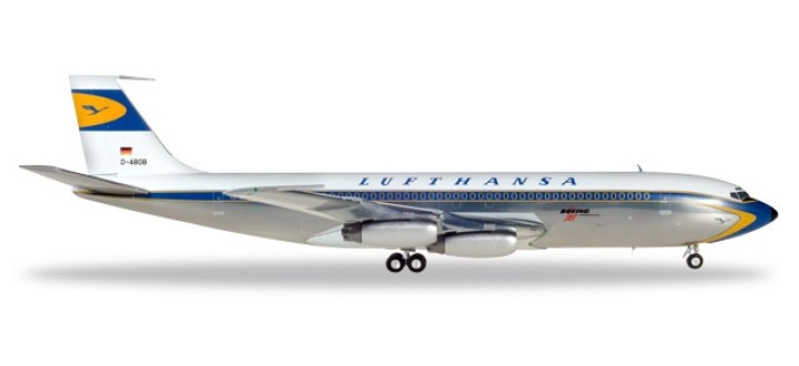 Metallic Lufthansa Boeing 707-400 D-ABOB Herpa 557818-001 1:200