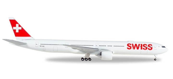 Swiss International Boeing 777-300ER HB-JNJ Herpa 529136-002 Scale 1:500