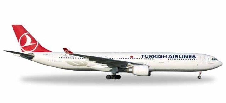 Turkish Airlines Airbus A330-200 Pamukkale TC-JOA Herpa 531443 scale 1:500
