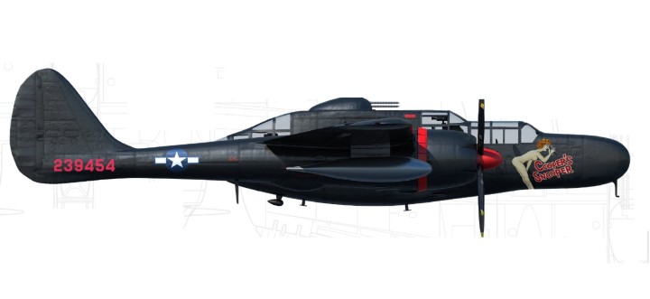 P-61A Black Widow “Cooper's Snooper” Reg# 239454 Die Cast AF1-0090D Scale 1:72