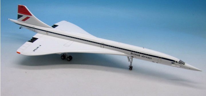 Highly detailed InFlight die cast model airplane Dual livery Concorde ...
