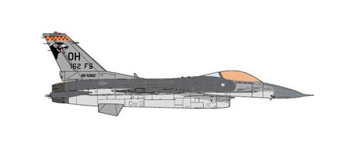 USAF F-16C Fighting Falcon 162nd FS 1993 JC-JCW-72-F16-003 Scale 1:72