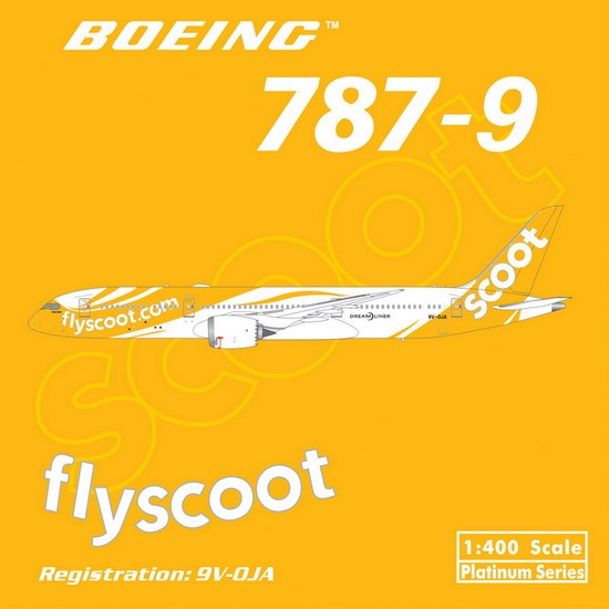 Phoenix die cast models Scoot B787-9 Reg# 9V-OJA Phoenix scale