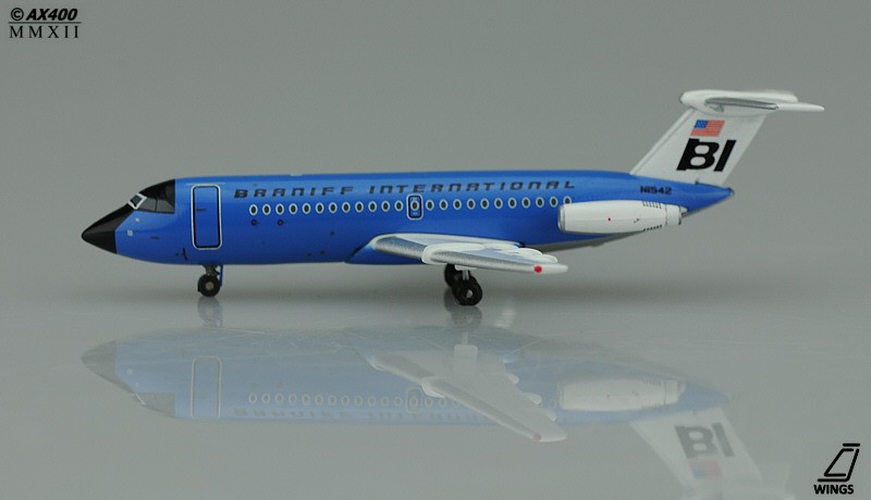 Braniff BAC 111-200 Dark Blue Reg# N1542 JC Wings JC4BNF307 Scale