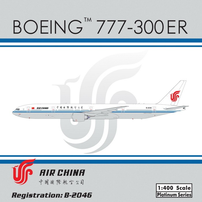 Air China B777-300ER Registration B-2046 Phoenix Diecast Air China B777-300ER Registration B-2046 Phoenix Diecast
