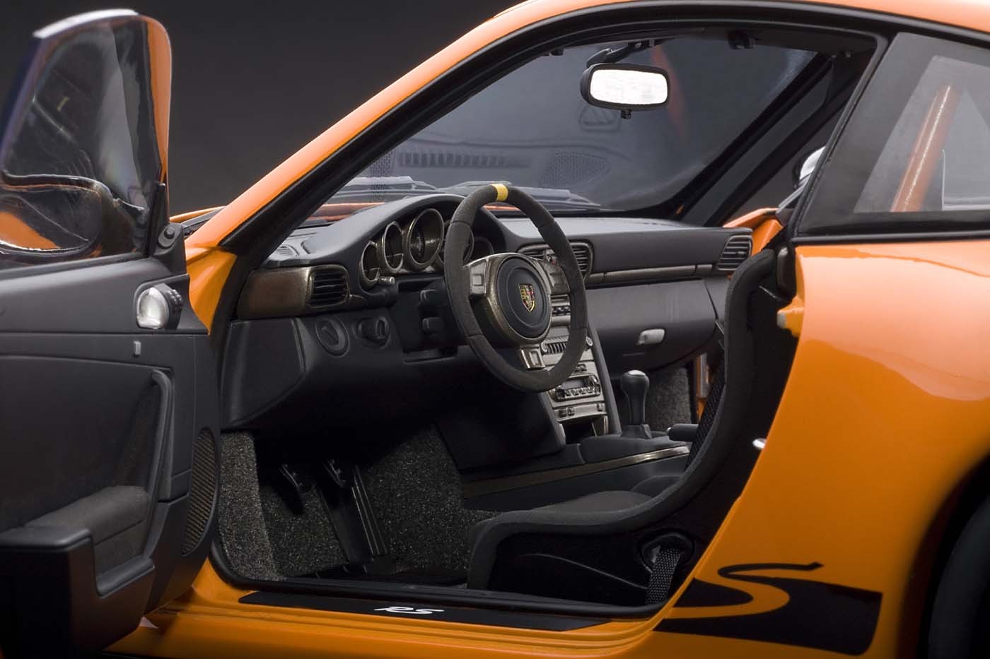 Sale! Porsche 997 GT3 RS (911/Carrera) Orange, Black Stripes 12117 1:12