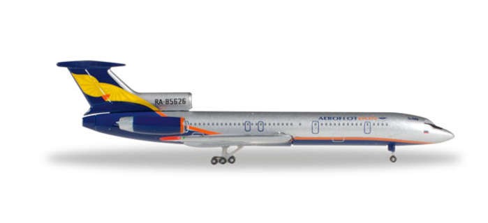 Highly detailed Herpa Wings 1:500 Aeroflot Don Tupoleve TU-154M