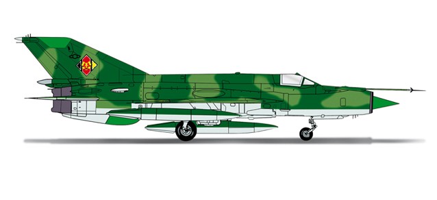 Herpa Wings NVA/LSK, Jagdgeschwader 1, 1990 Mikoyan MiG-21 MF die
