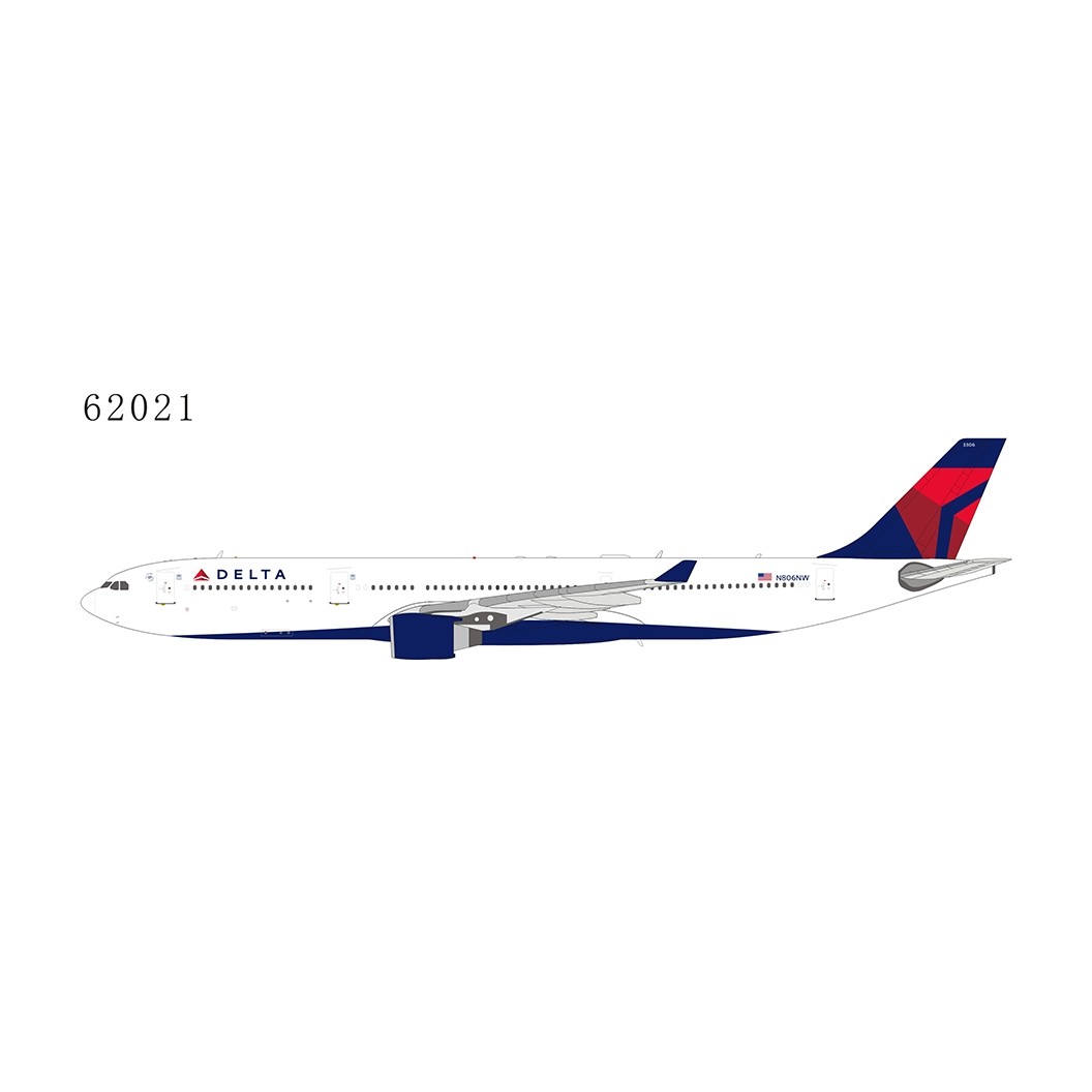 Delta Airlines Airbus A330-300 N806NW NG Model 62021 Scale 1:400 