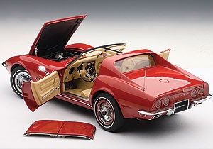 AUTOart die-cast model Chevrolet Corvette 1970 Monza Red Limited