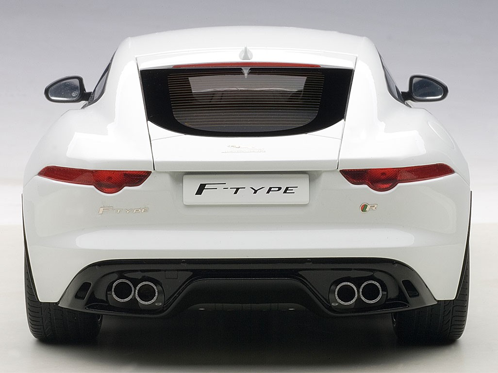 Highly detailed AUTOart diecast model car White Jaguar F-Type 2015