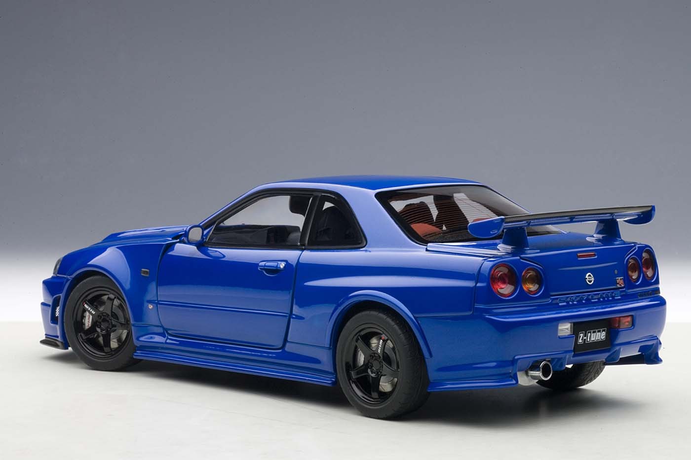 Autoart Die Cast Model Nissan R34 Gt R Z Tune Skyline Bayside Blue Die Cast Model In 1 18 Scale Item Au Eztoys Diecast Models And Collectibles