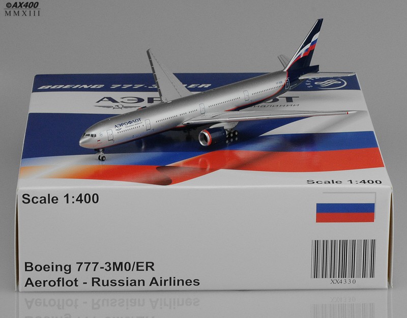 Aeroflot 777-300ER (VP-BGB) Scale 1:400 JC4AFL330 JC Wings ezToys