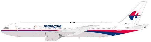 Malaysia Airlines 'correct grey' B777-200ER 1:200 9M-MRO Die-cast Airplane Model 