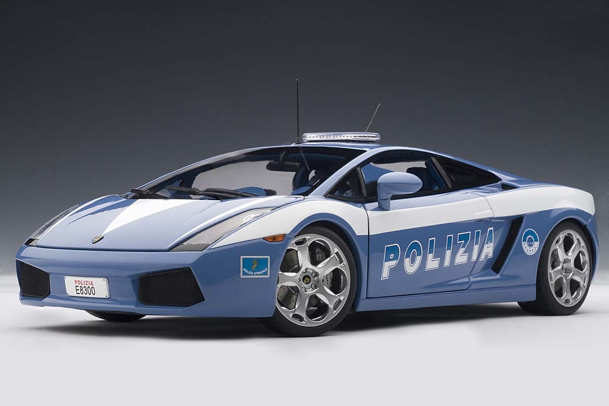 AUTOart 1:18 Scale Lamborghini Gallardo Police Car. ezToys ...