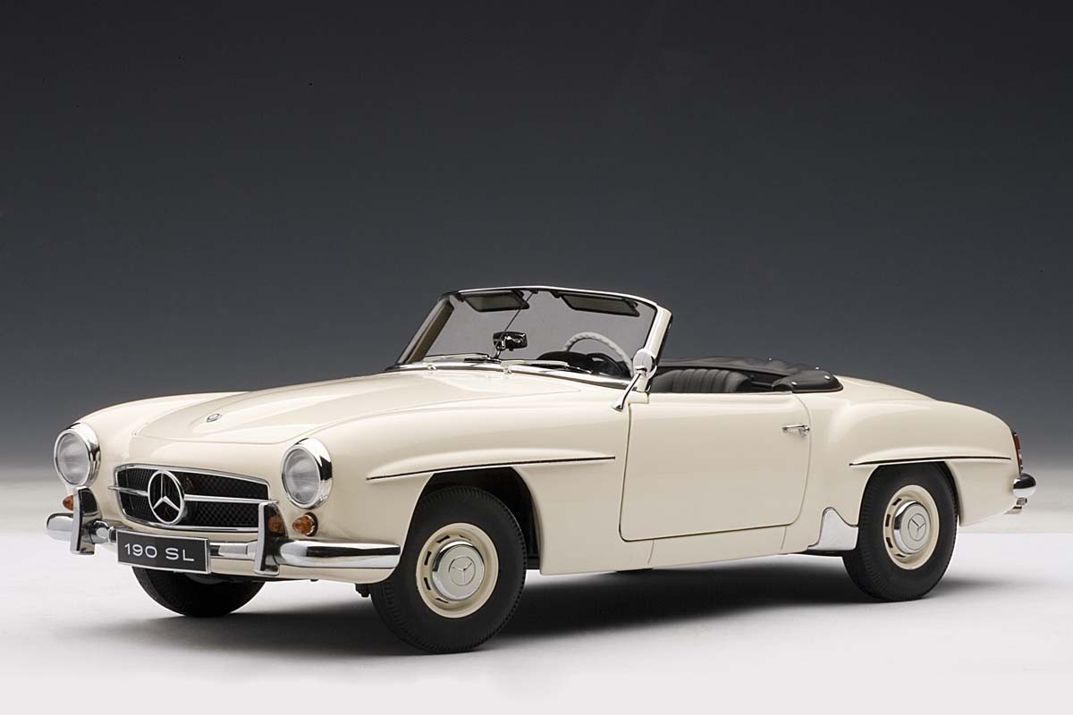 AUTOart 1:18 Scale Mercedes-Benz 190SL, White. ezToys - Diecast Models and  Collectibles