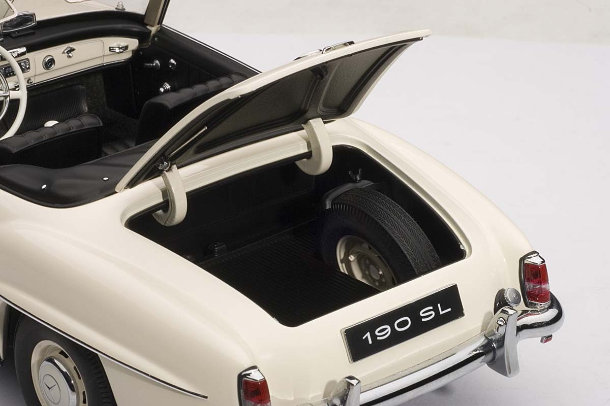 AUTOart 1:18 Scale Mercedes-Benz 190SL, White. ezToys - Diecast Models and  Collectibles