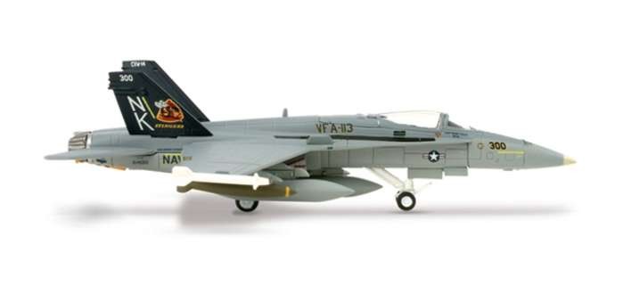 Herpa Wings USN F/A-18C VFA-113 Stingers CAG-BIRD diecast model