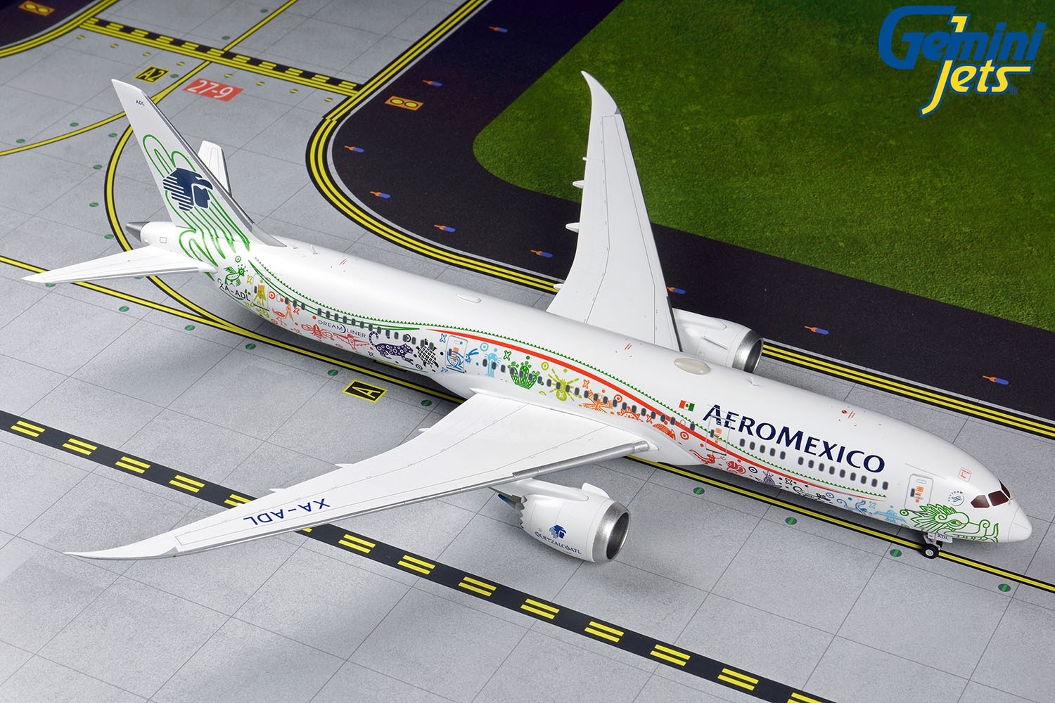 AeroMexico Boeing 787-9 Quetzalcoatl XA-ADL GeminiJets GJAMX1669 scale 1:400