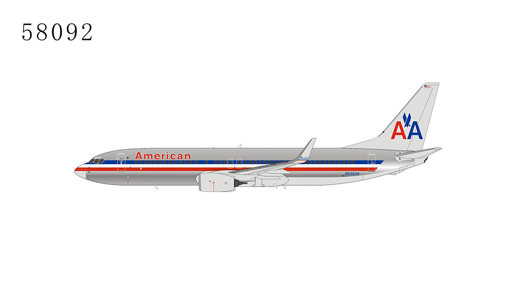 Details about   1:400 NG Models American Airlines 737-800 "Chrome" N936AN 58092 *NEW*