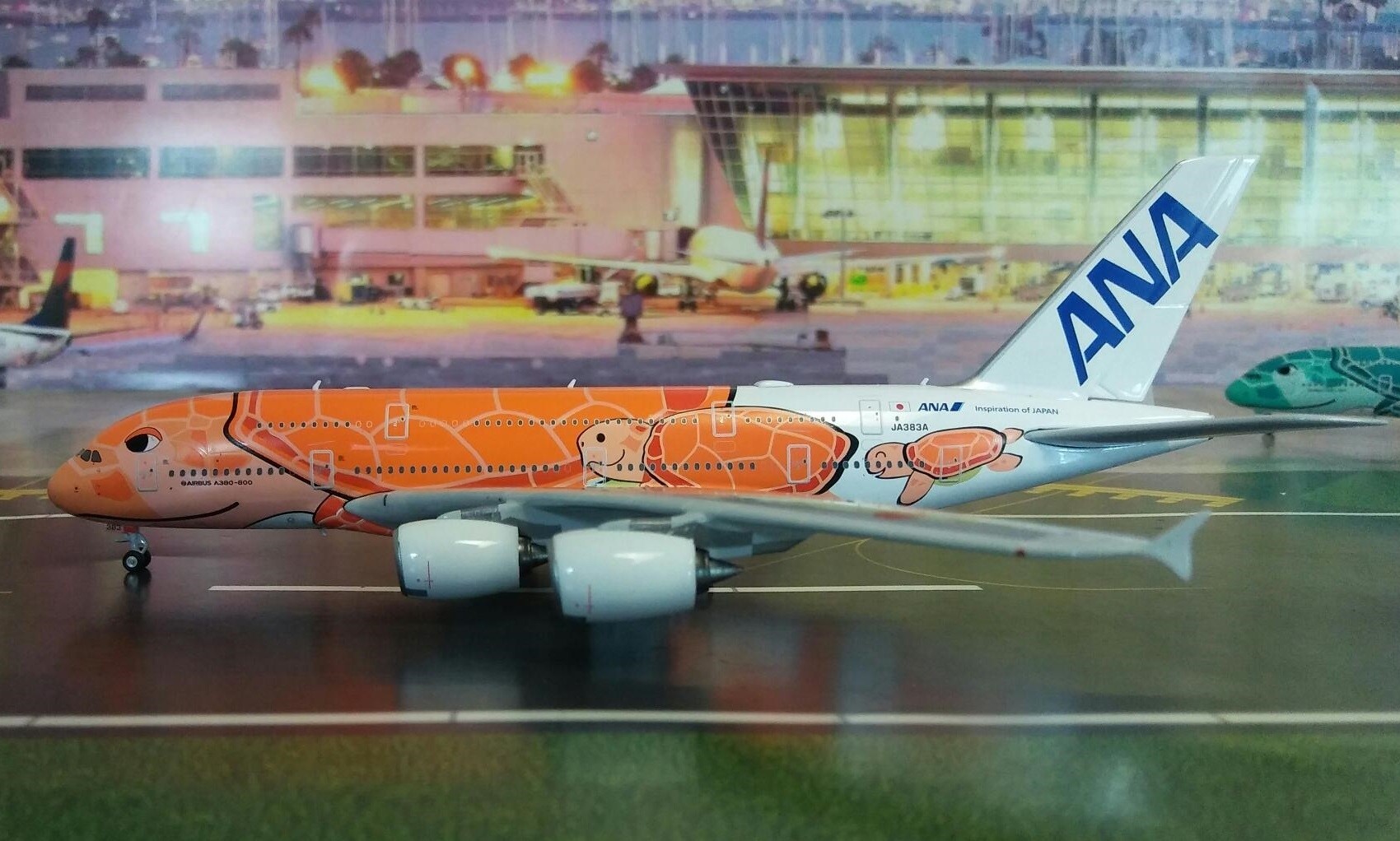 ANA Airbus A380 Sea Turtle 