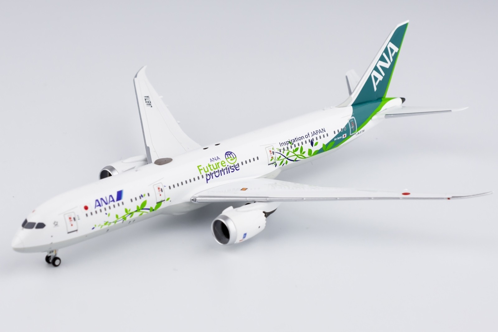 ANA All Nippon Boeing 787-9 Dreamliner JA871A Future Promise Green NG  Models 55100 Scale 1:400