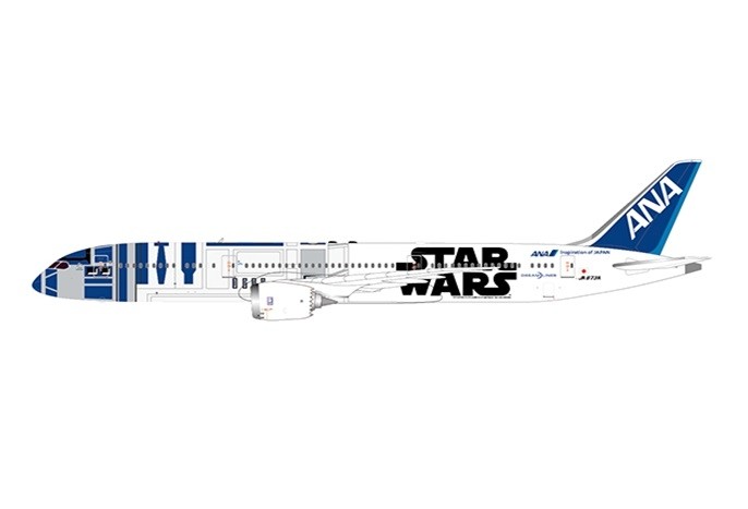 ANA All Nippon Boeing 787-9 Dreamliner JA873A Star Rtwo-Dtwo Wars 