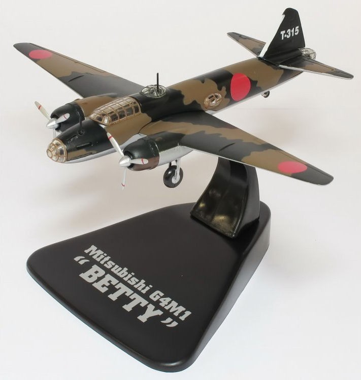 BOMBERS of WWII Mitsubishi G4M Betty 1//144 Atlas