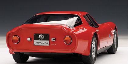 Red Alfa Romeo TZ2 1965 AUTOart 70198 Scale 1:18
