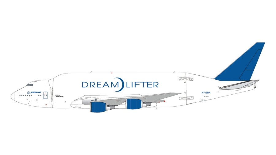 Boeing 747-400LCF Dreamlifter N718BA Gemini Jets G2BOE1003 Scale 1:200 IN STOCK