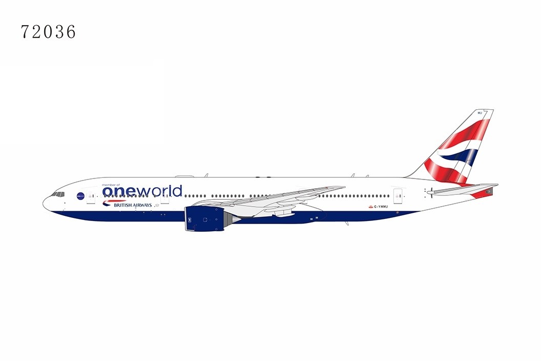 British Airways Boeing 777-200ER G-YMMU Oneworld NG Models 72036