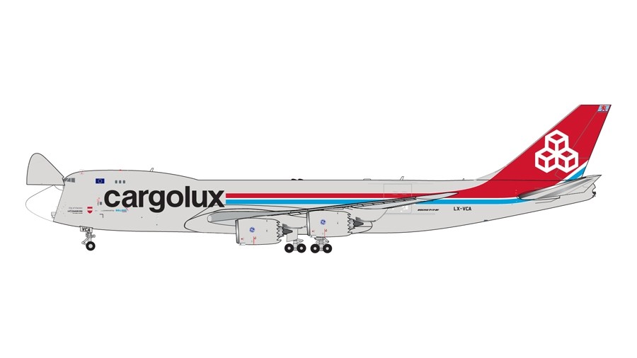 Gemini Jets 1:400 Cargolux Boeing 747-8F "LX-VCA" Interactive series GJCLX1896 