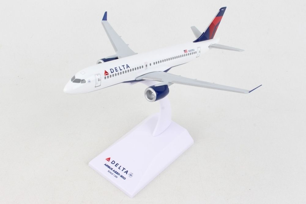 New Details about   SKYMARKS DELTA A220-300 1/100 REG#N301DU With STAND 