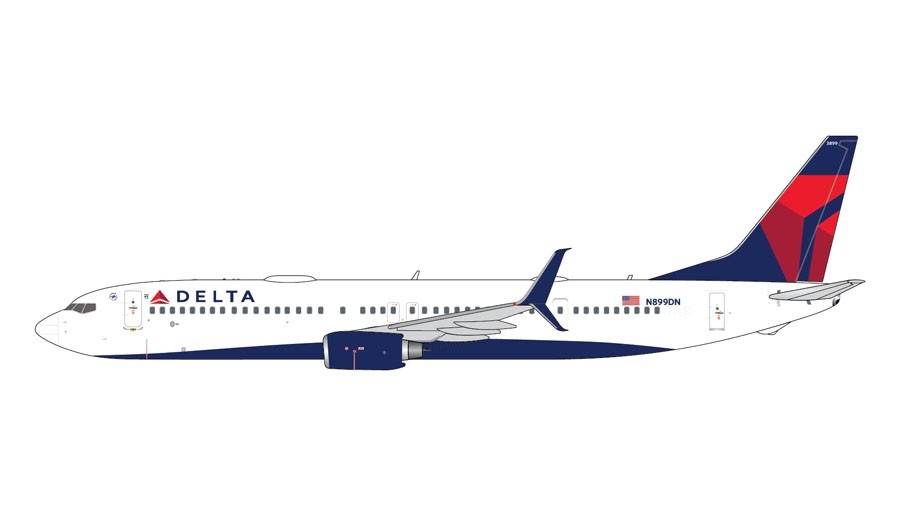 S 1:400 DIE-CAST GJDAL1807 GEMINI JETS DELTA AIRLINES BOEING 737-900ER 