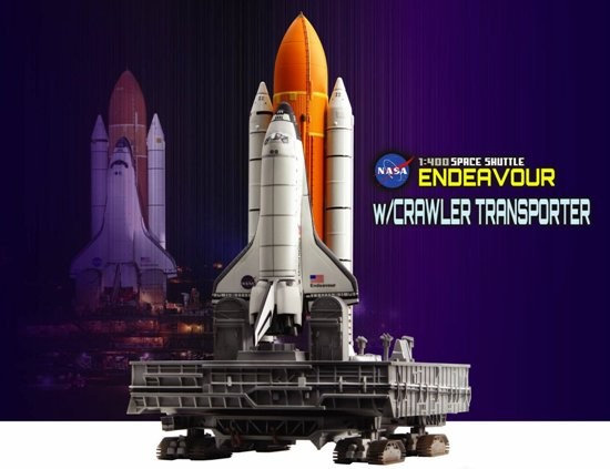 Space Shuttle "Challenger" w/Crawler Transporter (Space) 1:400 Scale Item: DRW56393 Dragon diecast model. ezToys - Diecast Models and Collectibles