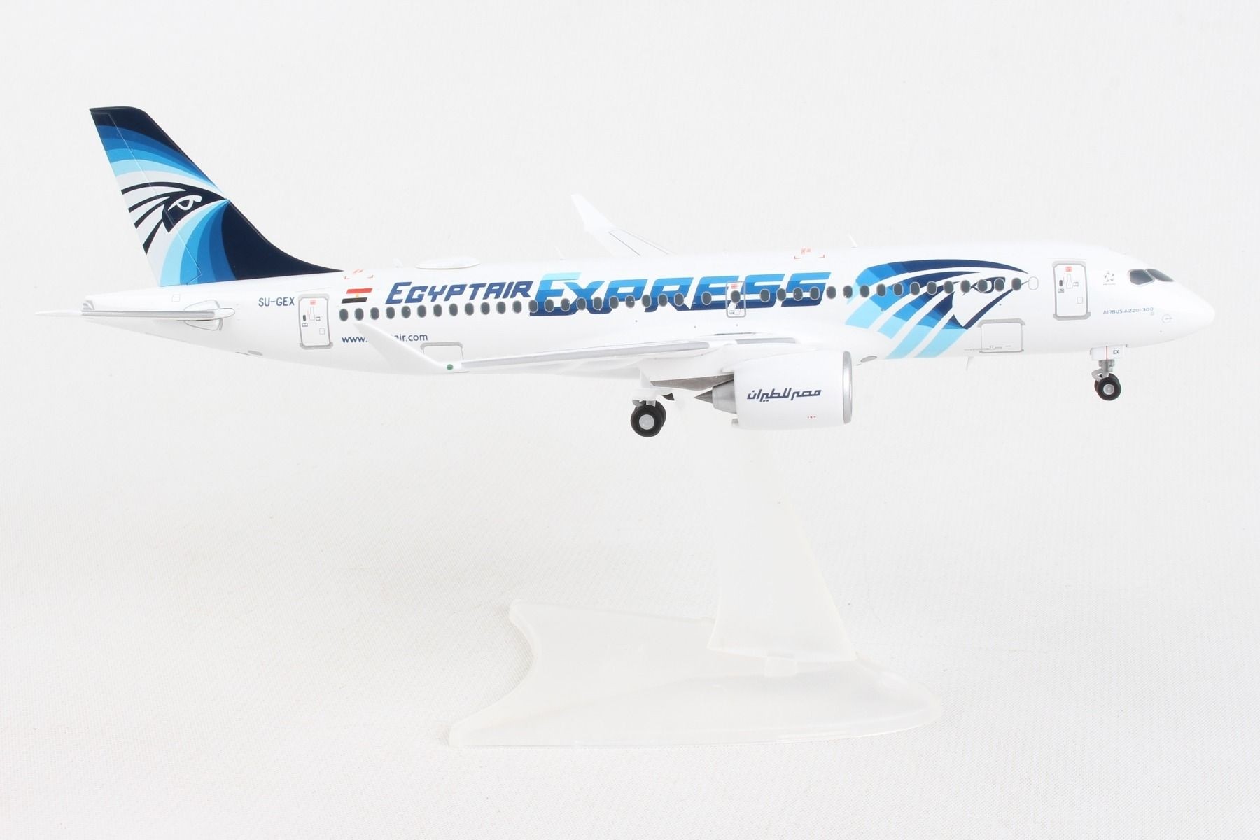 Eastern Express 1/144 Airbus A220-300 EgyptAir Civil Airliner