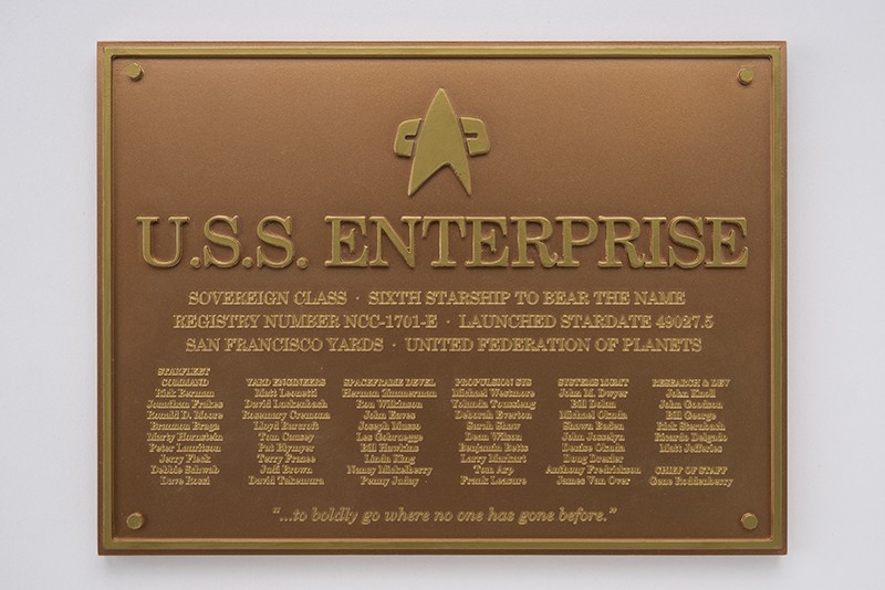 U.S.S Enterprise NCC-1701-E Star Trek Plakette Dedication Plaque Replica Neue 
