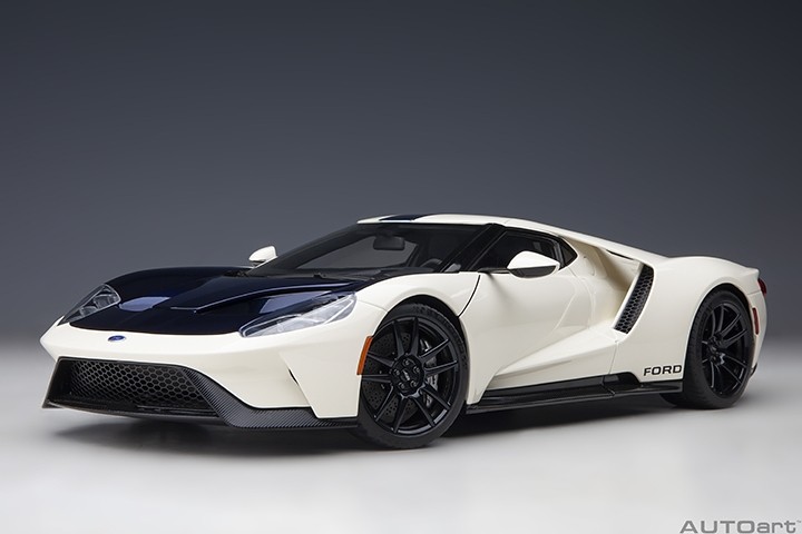 Ford GT Heritage Edition Prototype Winbledon White With Antimatter