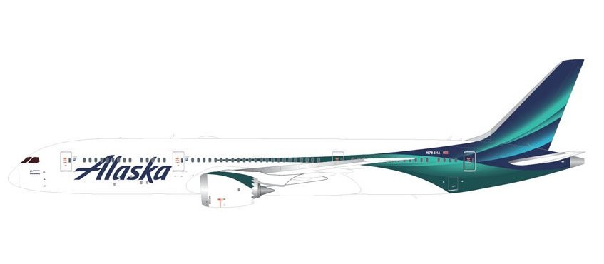 Alaska Airlines Boeing B787-9 New Livery Reg: N784HA G2ASA1501