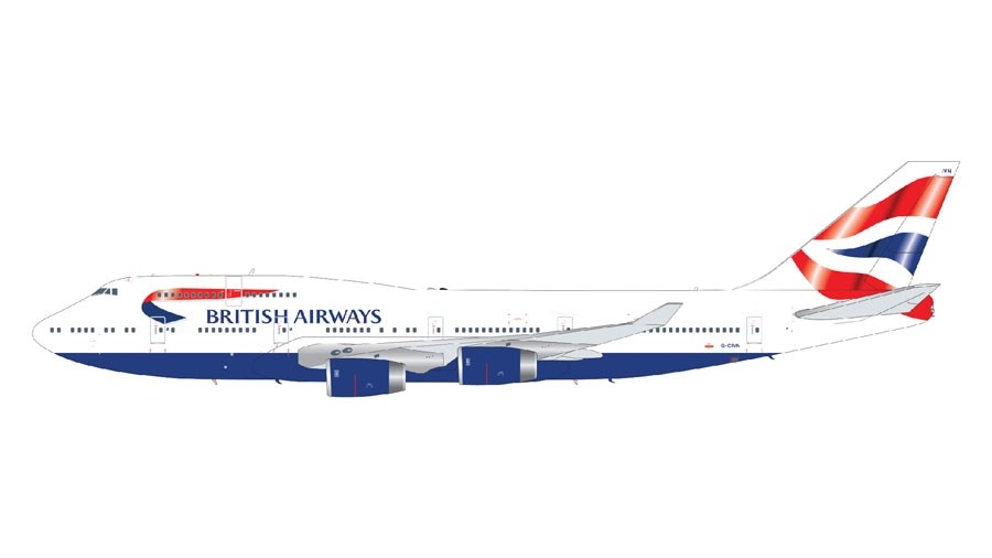 British Airways B747-400 G-VIVN Gemini200 G2BAW906 scale 1:200