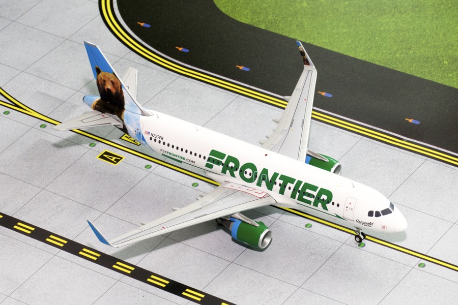 Gemini 200 die cast models Frontier A320 New Colors Reg# N227FR
